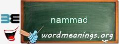 WordMeaning blackboard for nammad